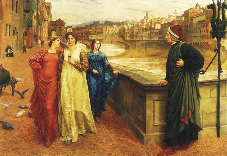 Dante and Beatrice by Henry Holiday, 1883